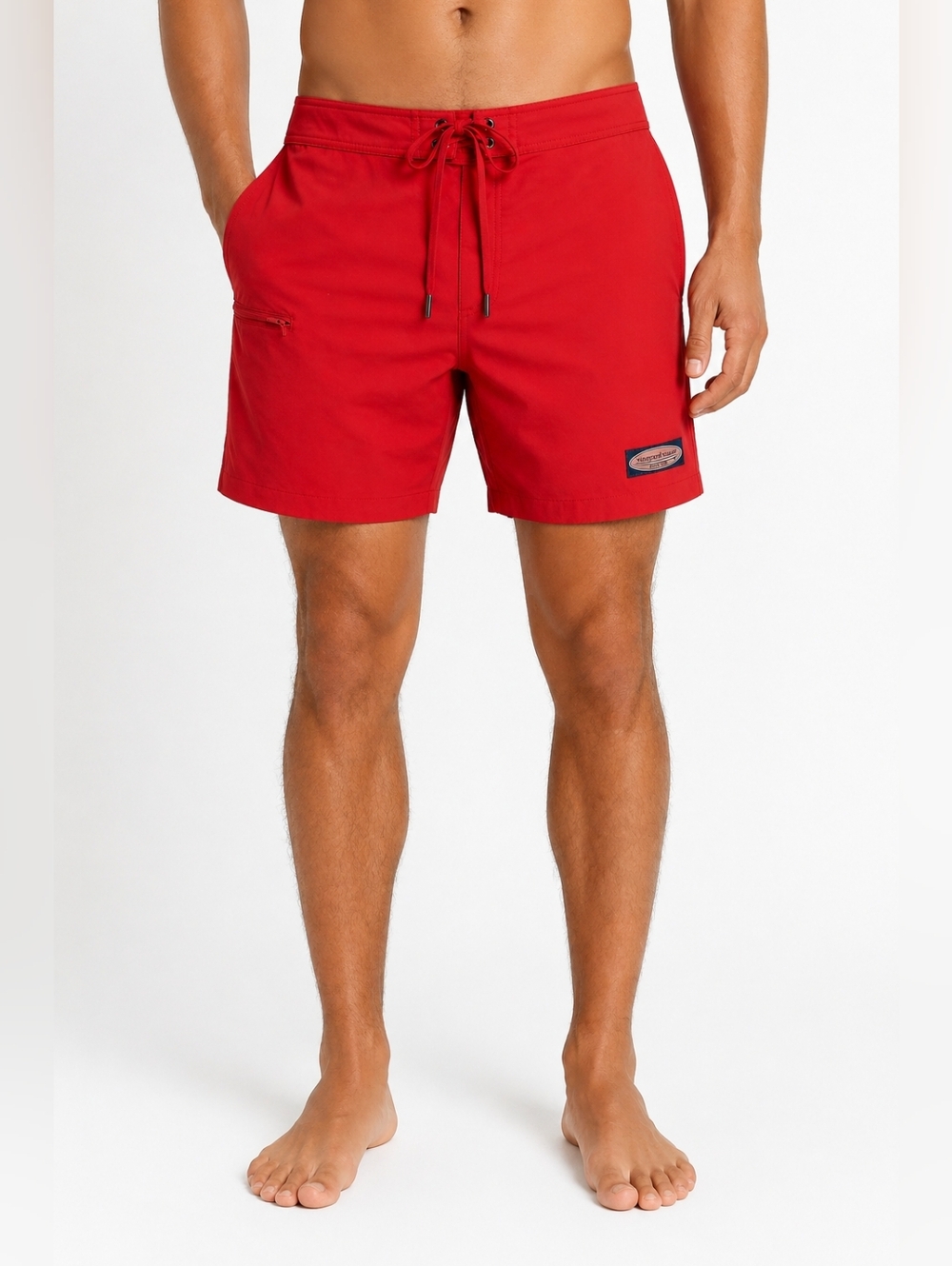 Vineyard Vines Red Performance Board Shorts Sz 32 Swim Trunks Stretch NWT